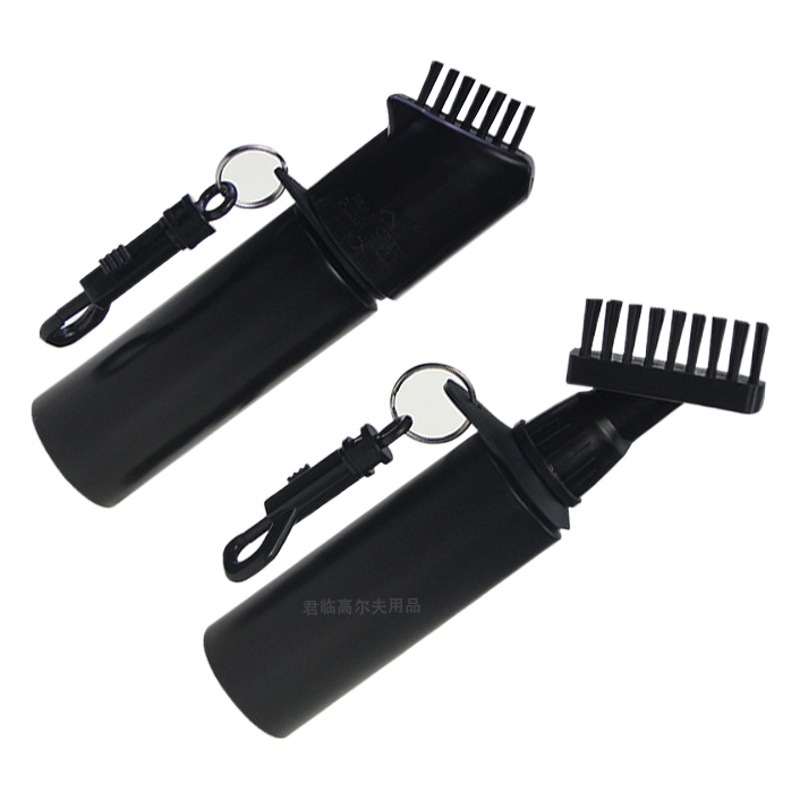 Cepillo de limpieza de golf transfronterizo cepillo de limpieza de golf con gancho extraíble almacenamiento de agua cepillo de pulverización de agua Negro