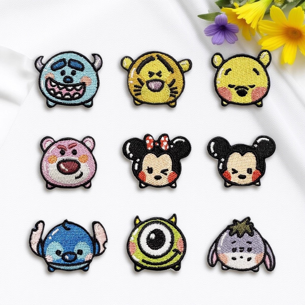 自粘款卡通刺绣小号动物布贴衣服包包装饰贴花修补贴补丁贴diy