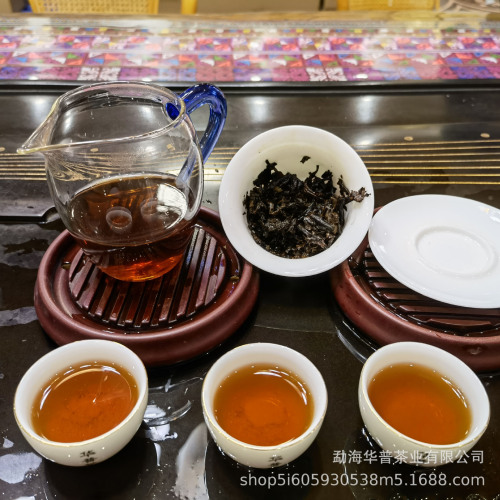 Pu'er Tea Factory Direct Sales Famous Mountain Head Spring Ancient Tree Fermented Mellow Tea Court Tight Pressed 357g Pu'er Mellow Tea Seven Sons Cake