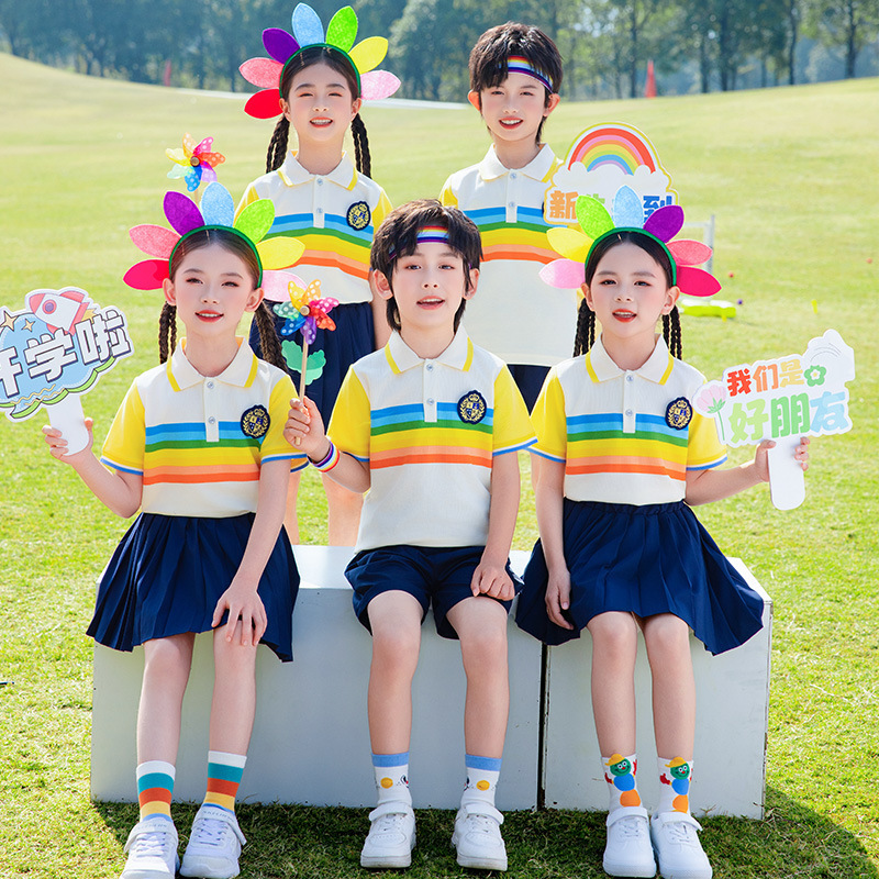 小学生の制服春秋服のカラフルな運動会の一年生の制服の幼稚園の制服のクラス服の公演の服装|undefined