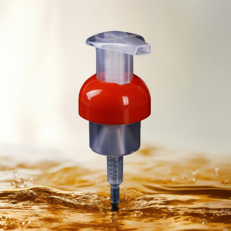 批发泡沫泵头40/410定位洗手液塑料泡沫泵化妆品护肤摩斯起泡泵头