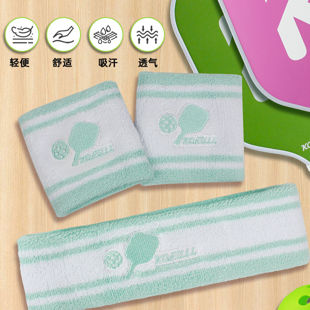 Pickleball towel wristband headband set breathable sweat-absorbent elastic unisex professional sports factory wholesale model