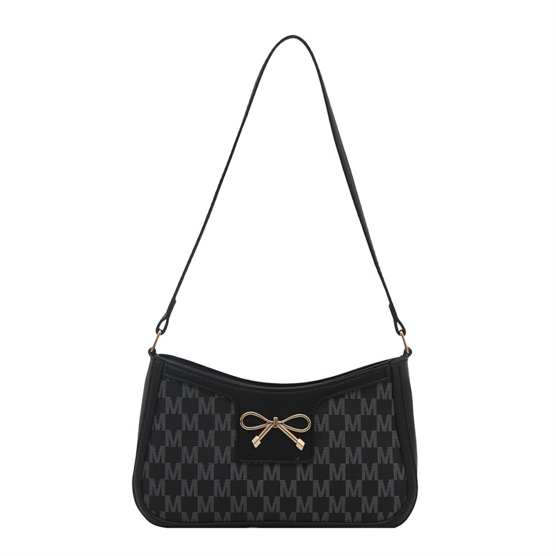 Tendencia universal bolso de hombro para mujeres 2025 nuevo estilo simple bolso de brazo de viaje de moda arco bolso de mano