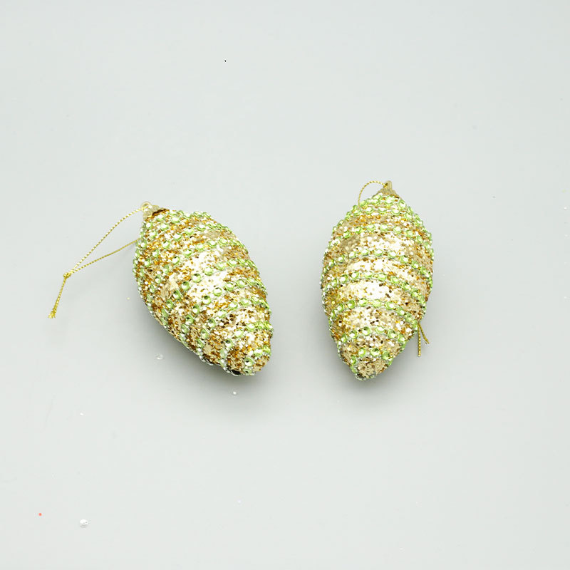 exportación de comercio exterior decoraciones navideñas tipo oliva colgante de bola de Navidad árbol de Navidad colgante diseño de ventana