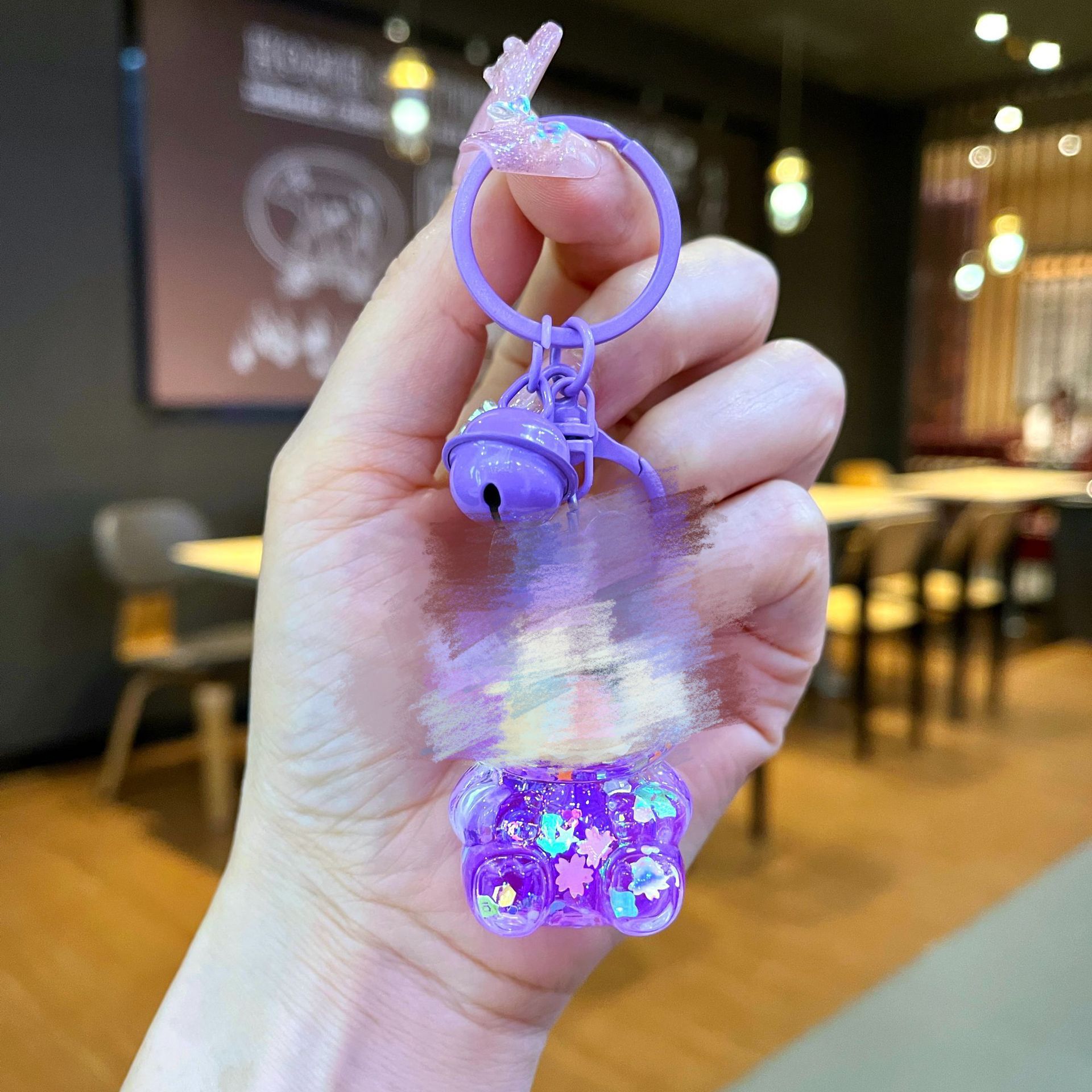 컬러 하드웨어 [보라색] 빛나는 플래시 작은 천