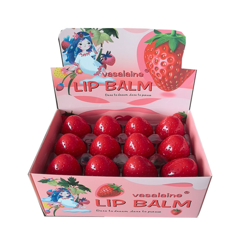 Transfronteriza fresa esférica lindo lápiz labial hidratante se desvanecen líneas de labios lápiz labial base color cambiante lápiz labial en stock al por mayor image 6