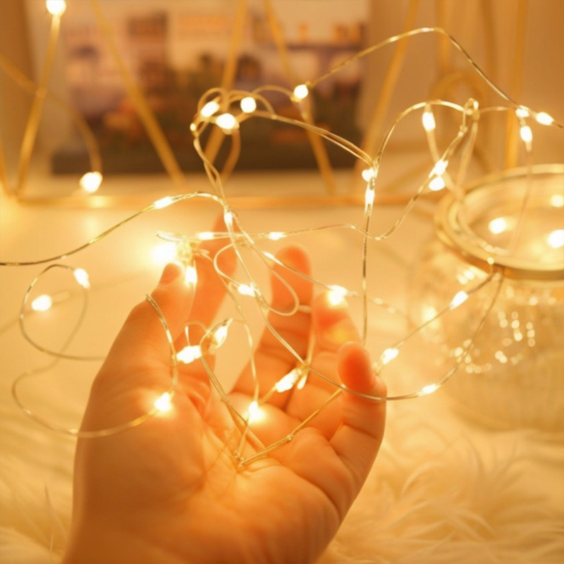 Battery box copper wire string decorative ambient light star fairy light birthday party wedding gift box light LED light