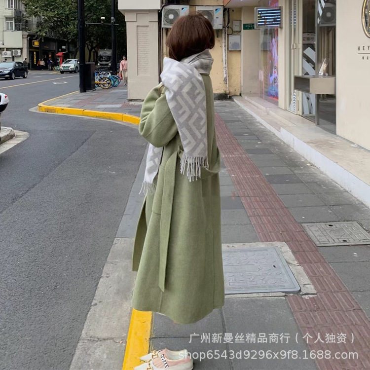 新款秋冬经典双面F字母羊绒围巾网红同款时尚百搭保暖围脖披肩女|undefined