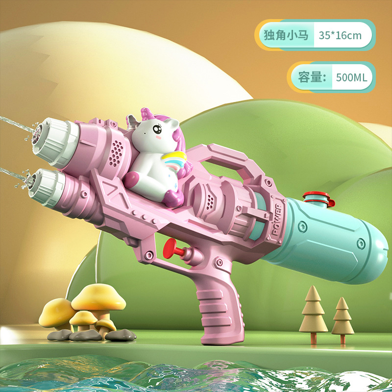 Verano nuevo estilo de dibujos animados estilo dinosaurio prensa juguete para niños pistola de agua transfronteriza niños y niñas jardín de infantes lucha contra el agua