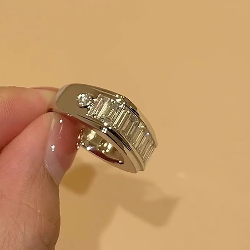 Vierkante ring met zirkonia voor dames luxe designerring_voghion.com