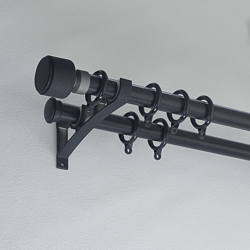 aleación de aluminio gruesa silenciosa cortina galvanizada rieles Roma barra de cortina lateral monorril deslizante Keqiao al por mayor rieles recto