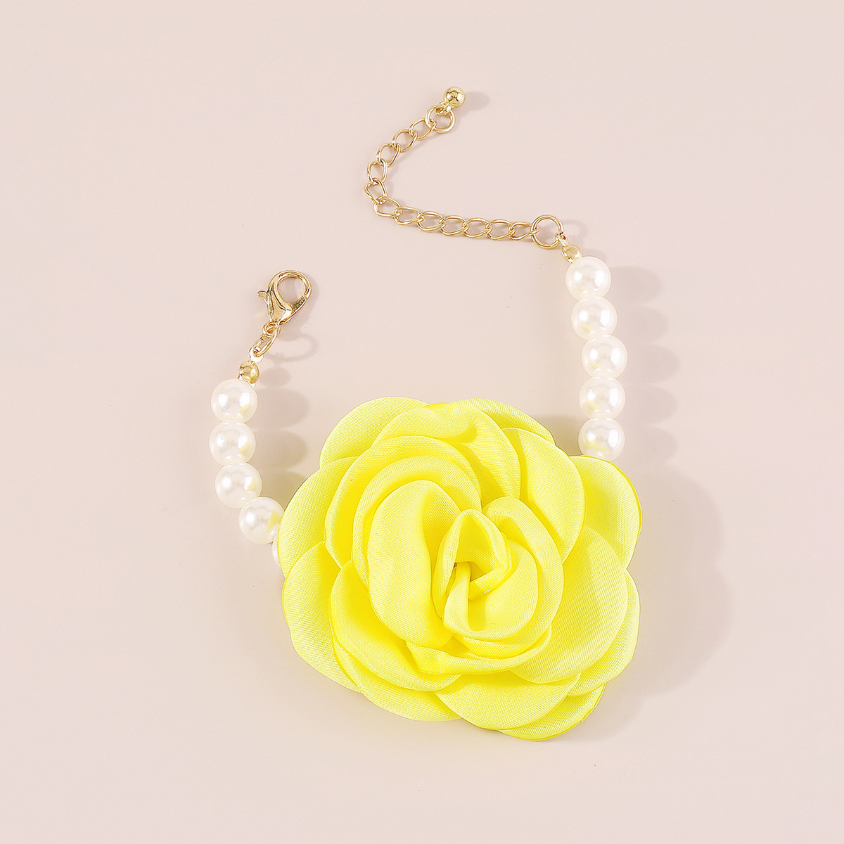 Großhandel Schmuck Strassenmode Blume Imitationsperle Legierung Tuch Armbänder display picture 4