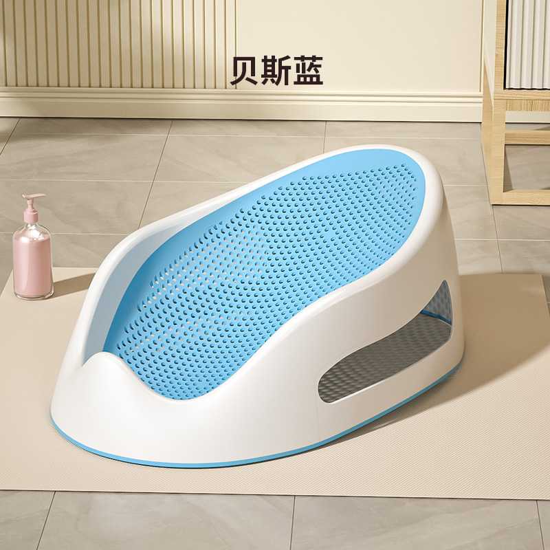 Rejilla de baño para bebé, red de baño, puede sentarse y acostarse, soporte de soporte para bebé, cojín antideslizante, baño para recién nacidos, marco de baño para bebé plegable