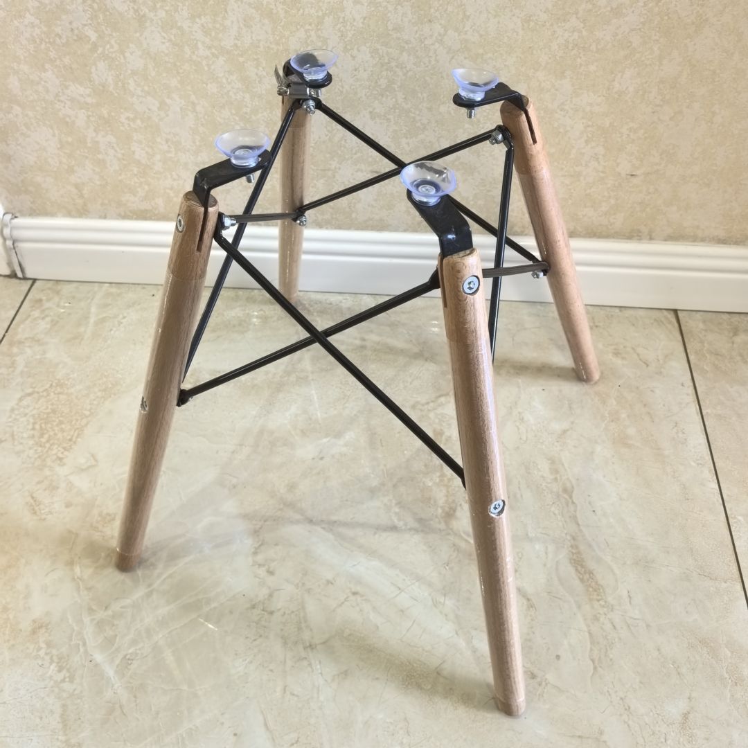 Accesorios de soporte de silla IMS mesa redonda pequeña pierna de mesa de madera sólida estante desmontable pierna de madera sólida pierna de silla de madera sólida pierna taburete pierna image 7