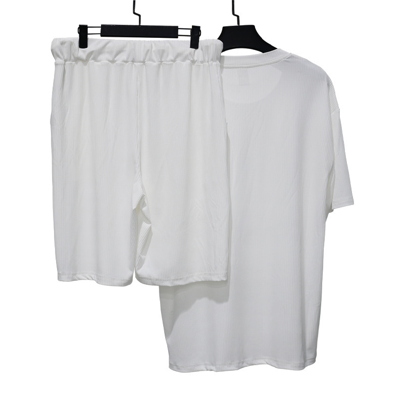 Men's Cooling Athletic Short Sleeve T-Shirt & Shorts Set - Breathable Loose Fit Summer Sportswear_viptrois.com