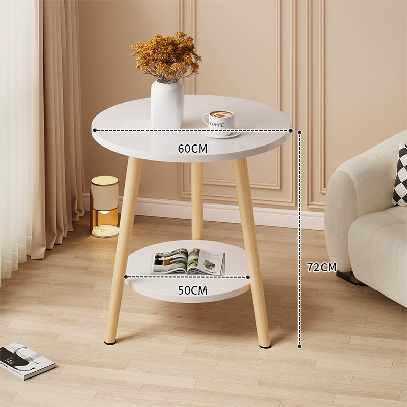 Mesa redonda pequeña mesa de té simple sala de estar casera sofá lado varios dormitorios mesas de cabecera creativas mini simple mesa de balcón