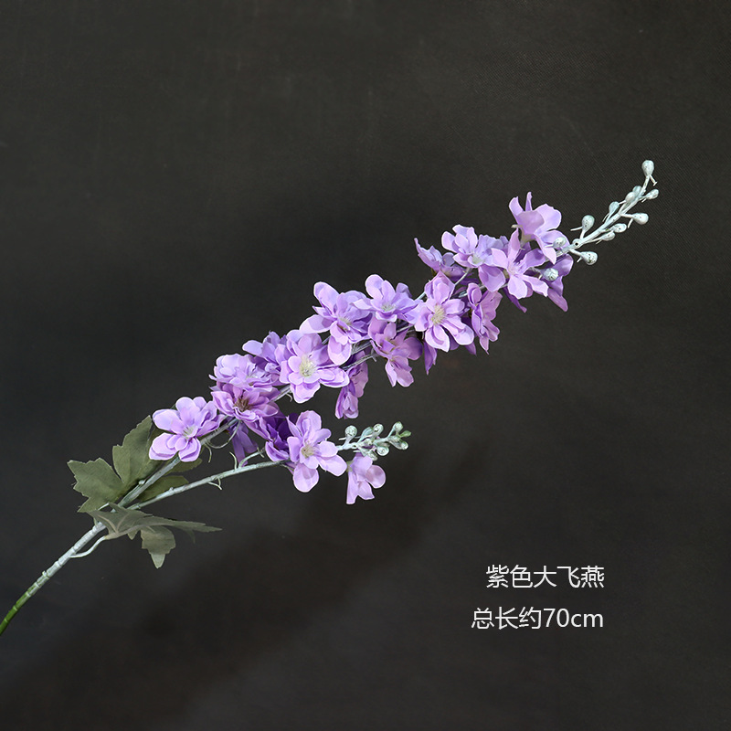 큰 보라색 delphinium