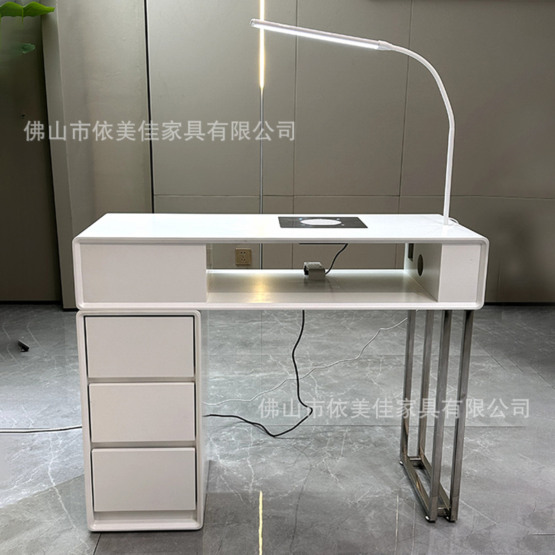 Salón de belleza Mesa de uñas Tienda de ropa moderna simple Bar de bodas Mostrador de caja Mostrador de belleza médica de salón de lujo ligero