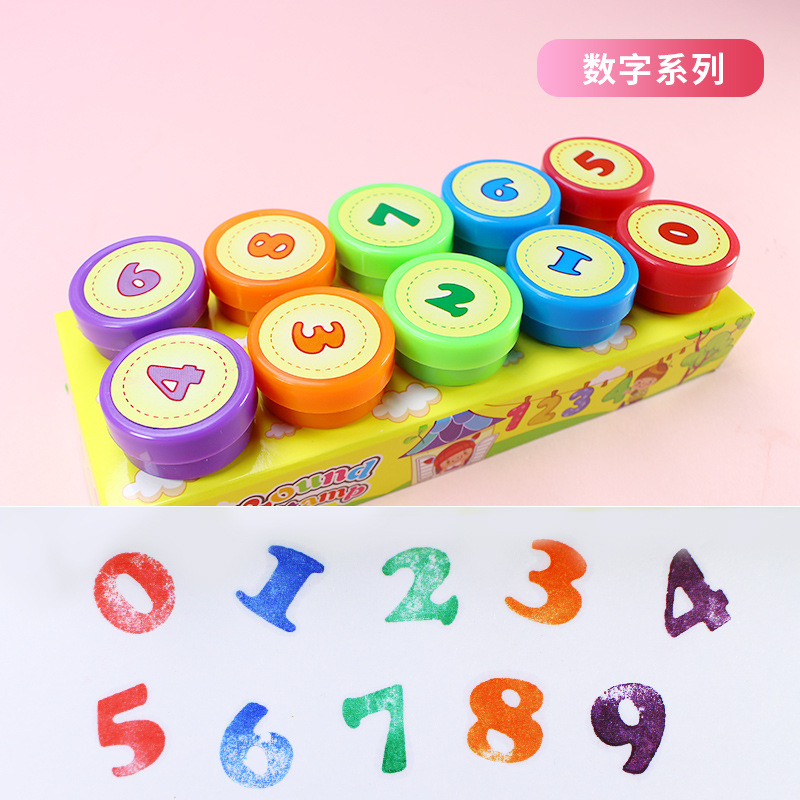 Sello de la mano de los niños de dibujos animados pequeño sello al por mayor todo tipo de animales creativos Navidad princesa maestro comentario recompensa sello