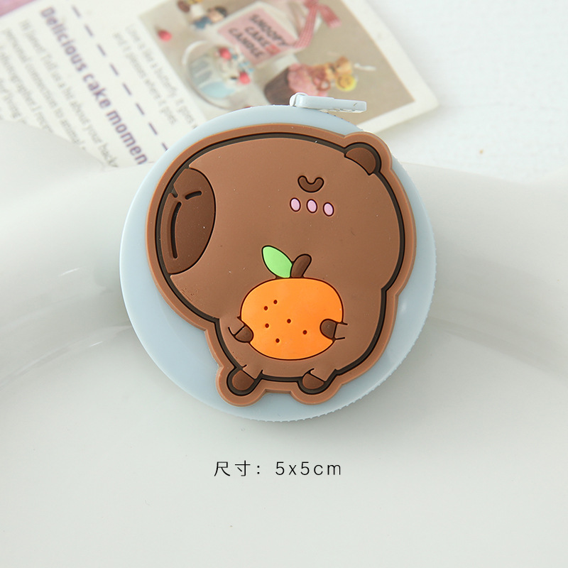 Cinta métrica personalizada de dibujos animados pulgadas cm regla de doble cara medida mini chica corazón regla de cerca regla de medición regla suave al por mayor