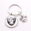 NFL American Rugby Team Steel Man Team Keychain I love Football football team key