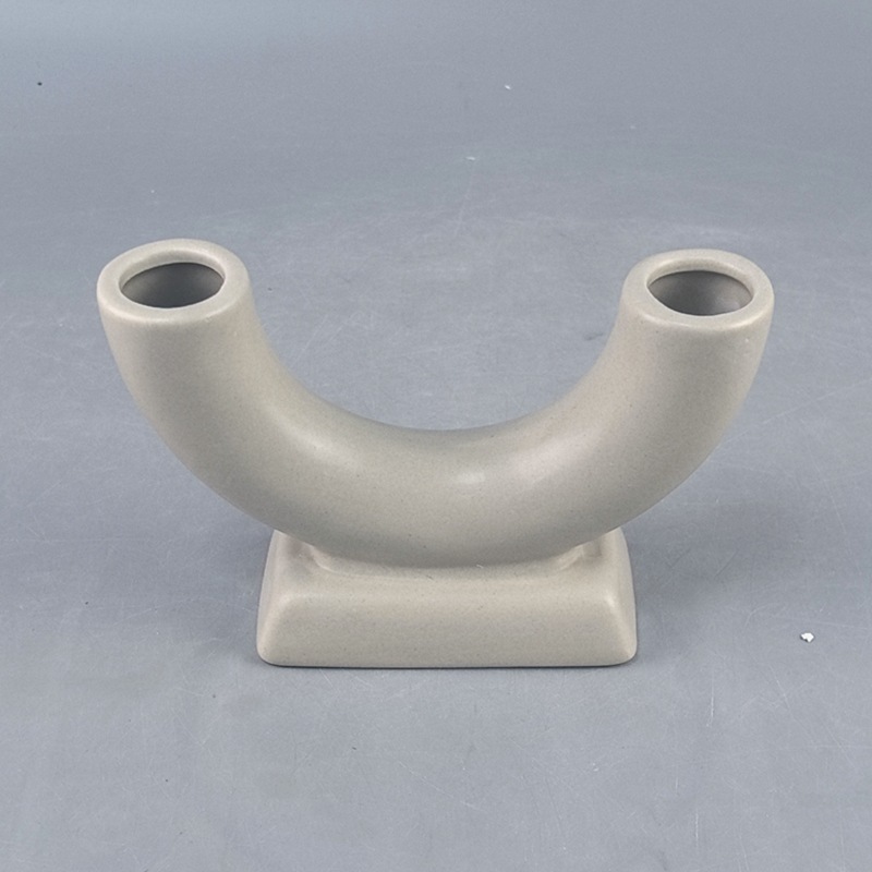 Estilo ins mesa candelabro de cerámica florero decoración moderna abstracta de forma especial sala de estar hogar decoración de casa de familia flor