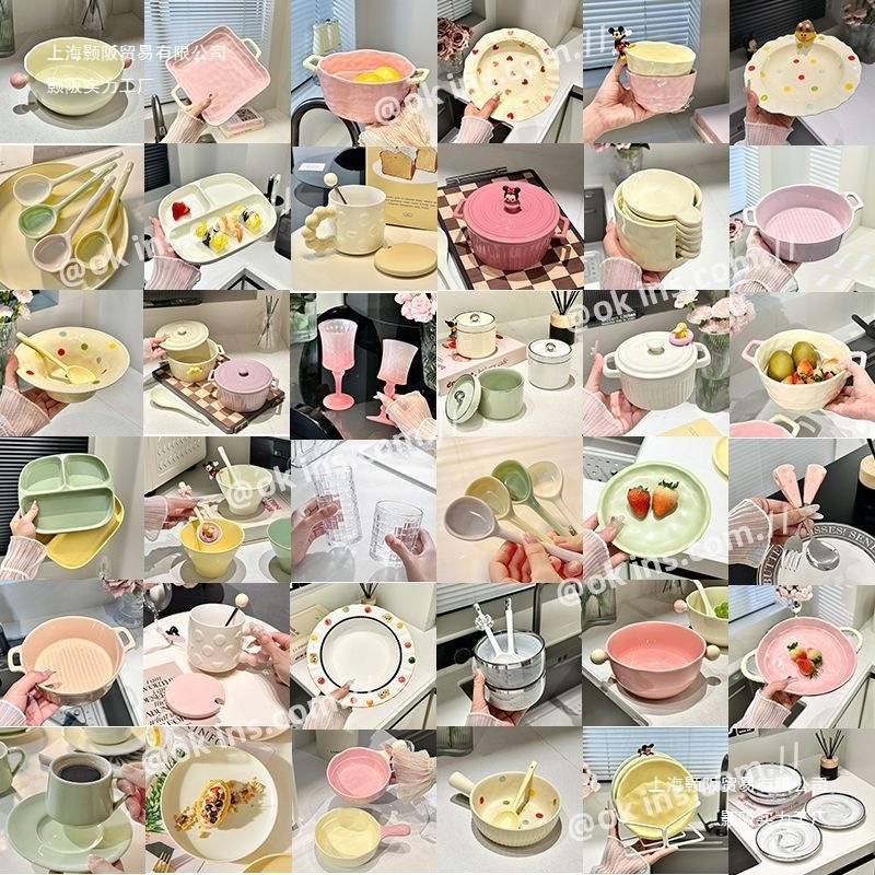 餐具盲盒陶瓷宠粉惊喜盲盒碗碟套装泡面碗许愿盘子碗盲盒|undefined