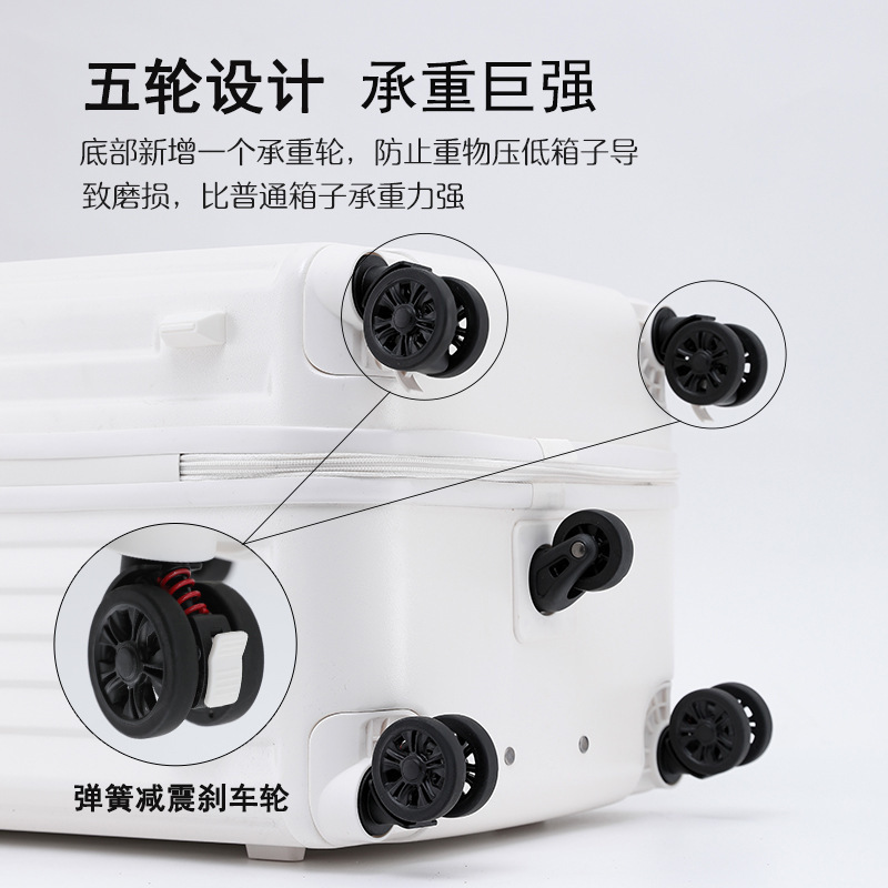 Maleta de gran capacidad de cinco ruedas, maleta con ruedas multifuncional de 28 pulgadas, caja de código engrosada, maleta de consignación duradera
