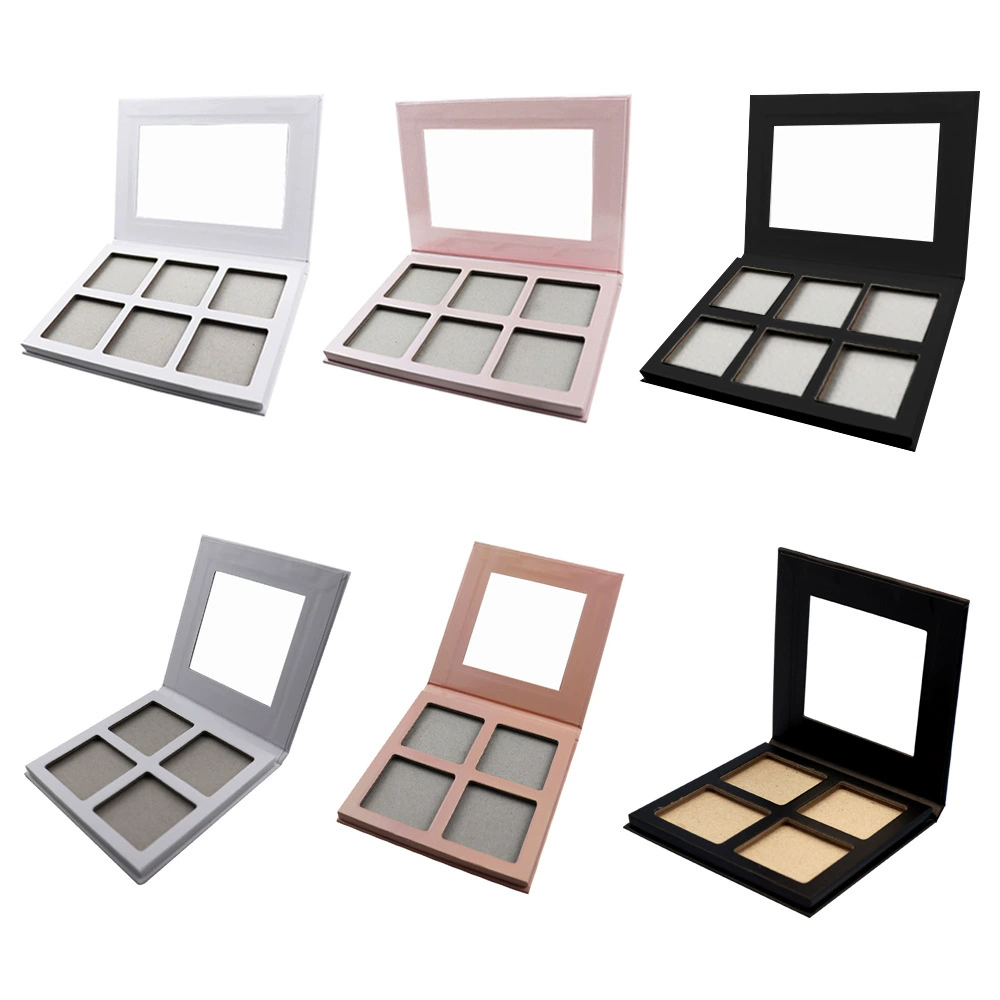 Новые внешние торговые DIY6 Color Blush, глянцевые тени для век, матовые перламутровые многоцветные по желанию, без логотипа, эксклюзивный трансграничный