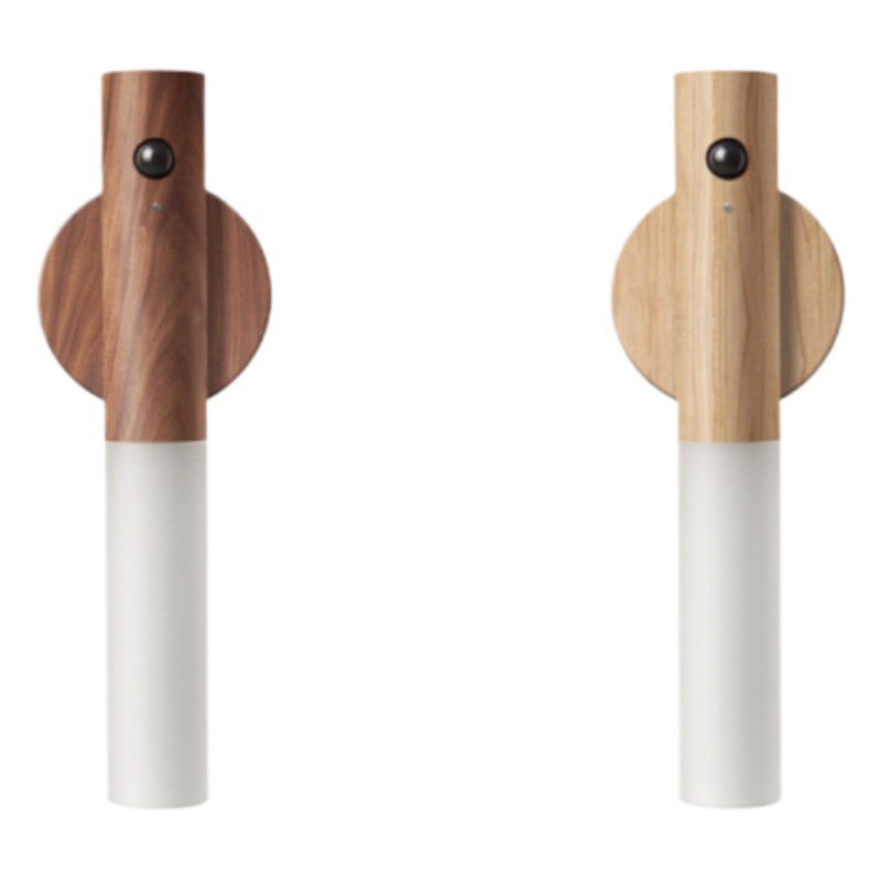 Buen palo inteligente Cuerpo Humano inducción noche luz LED función de carga automática pasillo corredor inducción luz madera