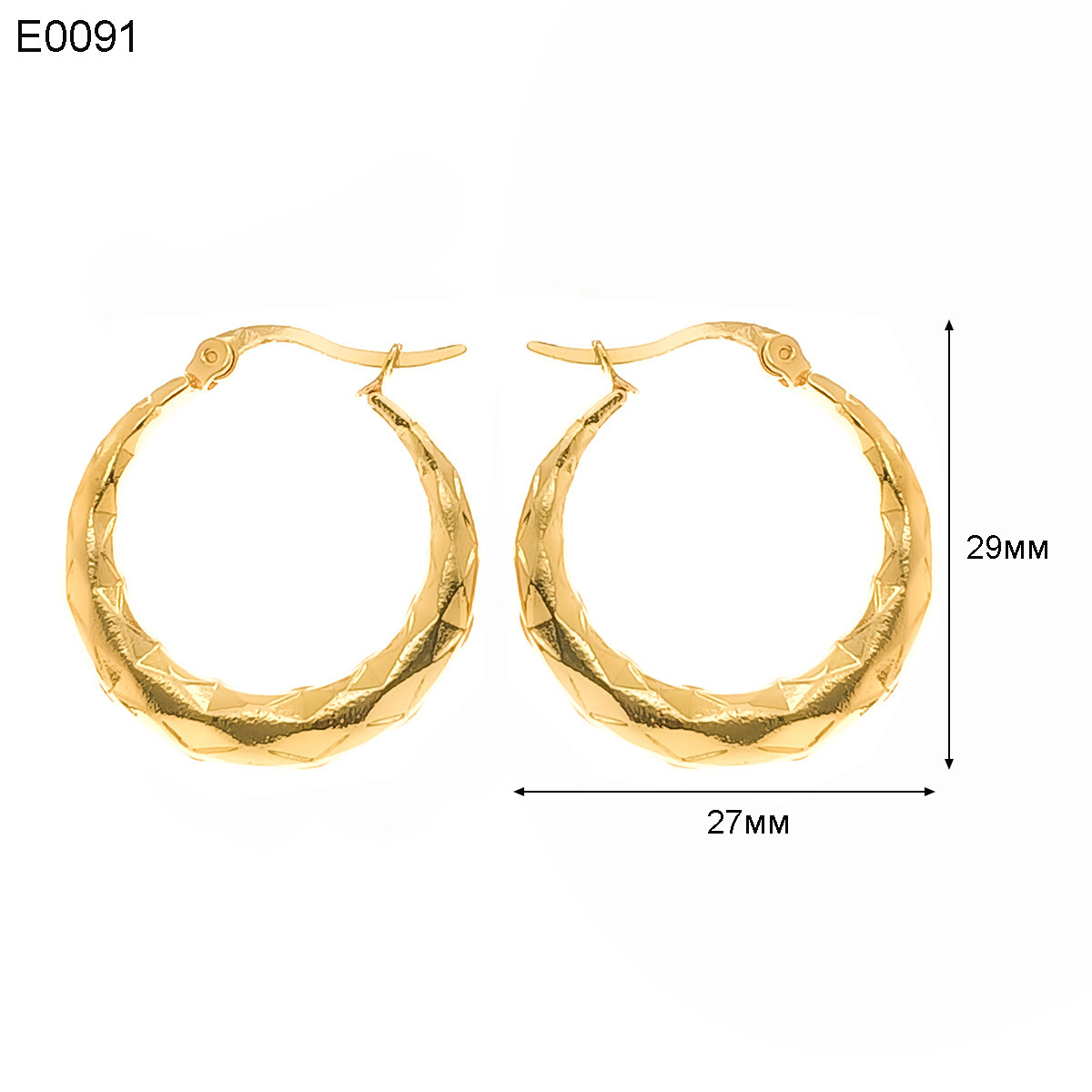 13g Weight Titanium Steel Ear Needle Material Earrings Classification 1 Pair Quantity Holiday, Daily Occasion Titanium Steel Material U Shape, Geometric, Round Pattern Women's Gender Plating Design Basic, Simple Style, Classic Style Style 1 Pair Basic Simple Style Classic Style U Shape Geometric Round Plating Titanium Steel Earrings 11