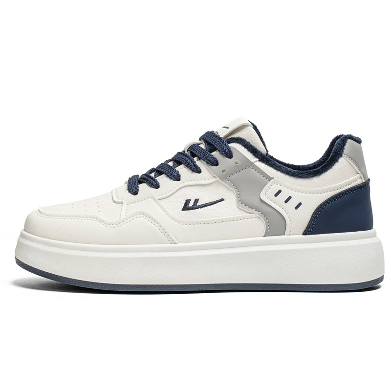 Retirada con una base gruesa de vello simple skate zapatos de invierno nuevos zapatos de moda calientes de todos los días zapatos blancos necesarios para viajar