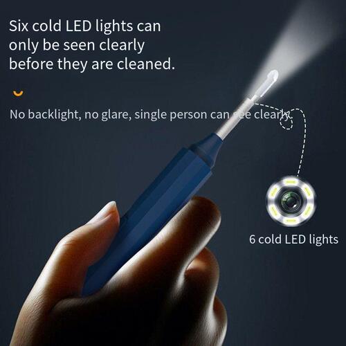 Visual ear cleaning tool, intelligent ear wax removal device, high-definition ear scoop with built-in lighting, high-definition ear cleaning scoop