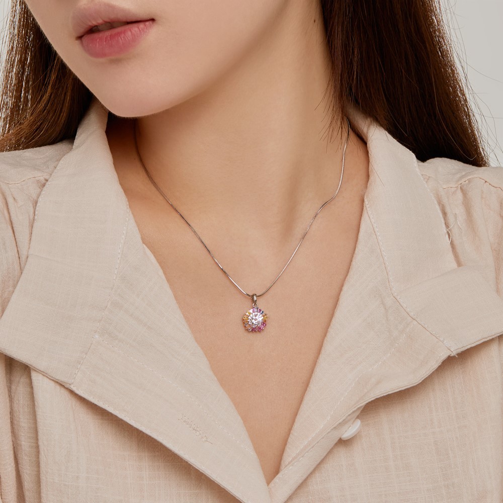 13g Weight Zircon Inlay Material Necklace Classification cable chain Chain Type 1 Piece Quantity Daily, Street Occasion 925 Sterling Silver Material Water Droplets, Heart Shape, Butterfly Pattern Women's Gender Inlay Design Simple Style Style 925 Sterling Silver Zircon Cable Chain Inlay Water Droplets Heart Shape Butterfly Necklace 19