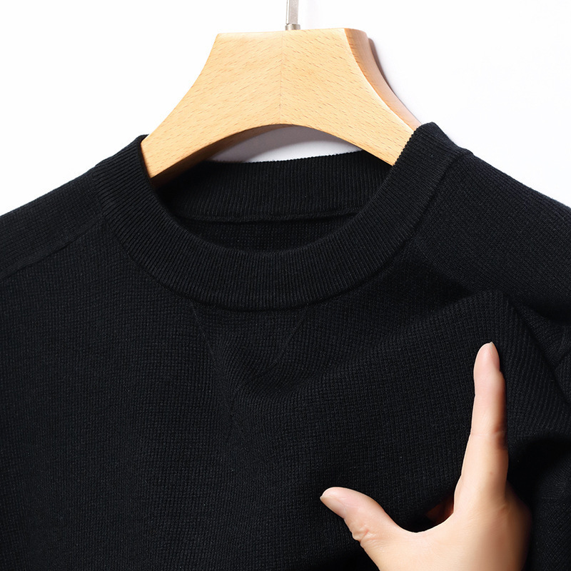 2026 New Versatile Wool Sweater for Men, Spring and Autumn Round Neck High-End Casual Loose Knit Sweater, Popular on Live Streaming 2026 New Versatile Wool Sweater for Men, Spring and Autumn Round Neck High-End Casual Loose Knit Sweater, Popular on Live Streaming