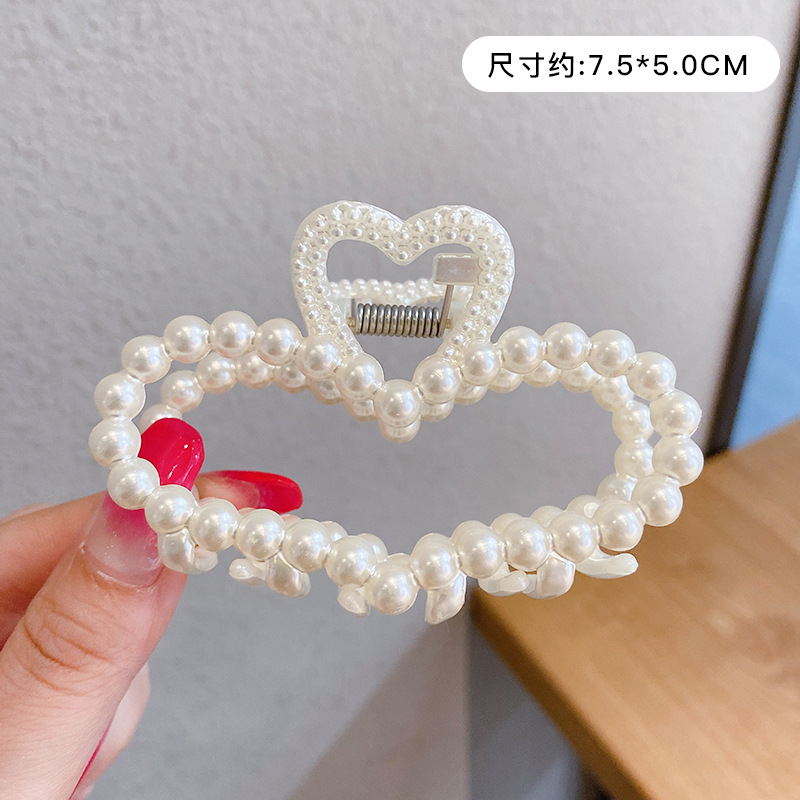 Clip de agarre simple de verano, volumen de cabello de alta calidad, clip de tiburón, horquilla grande, horquilla, nuevo cabello femenino, tocado 2024