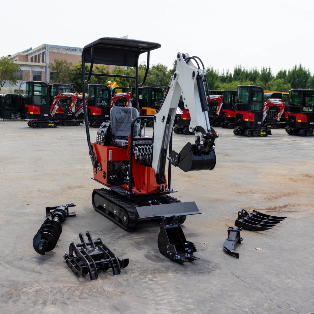 08型微型履带小挖机  大棚农用小挖机农业用开沟机出口俄罗斯小挖