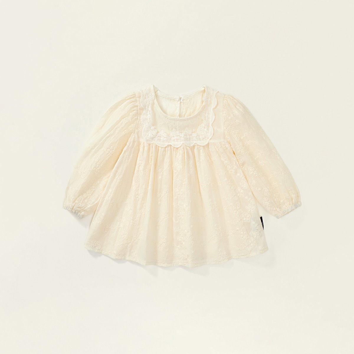 Jera ropa para niños niñas camisa de encaje 2023 otoño nuevos niños francés Jacquard muñeca camisa superior