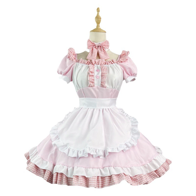 Оригинальный трансграничный костюм японской горничной Amazon Akihabara COSPLAY Лолиты, милая мягкая девушка