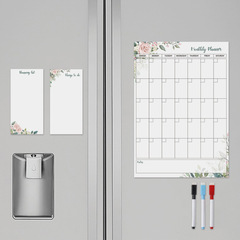 Amazon's best-selling family planner, magnetic calendar refrigerator magnet, daily, weekly and monthly erasable message board