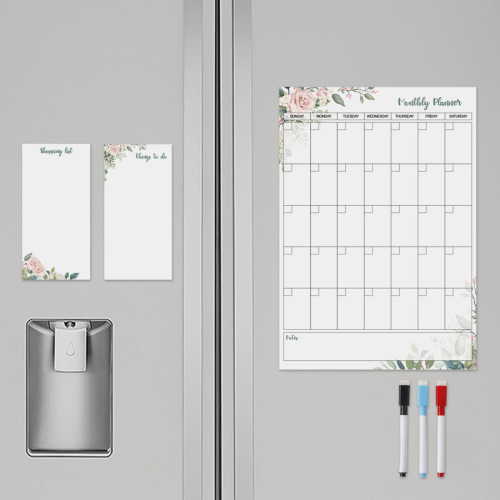 Amazon's best-selling family planner, magnetic calendar refrigerator magnet, daily, weekly and monthly erasable message board