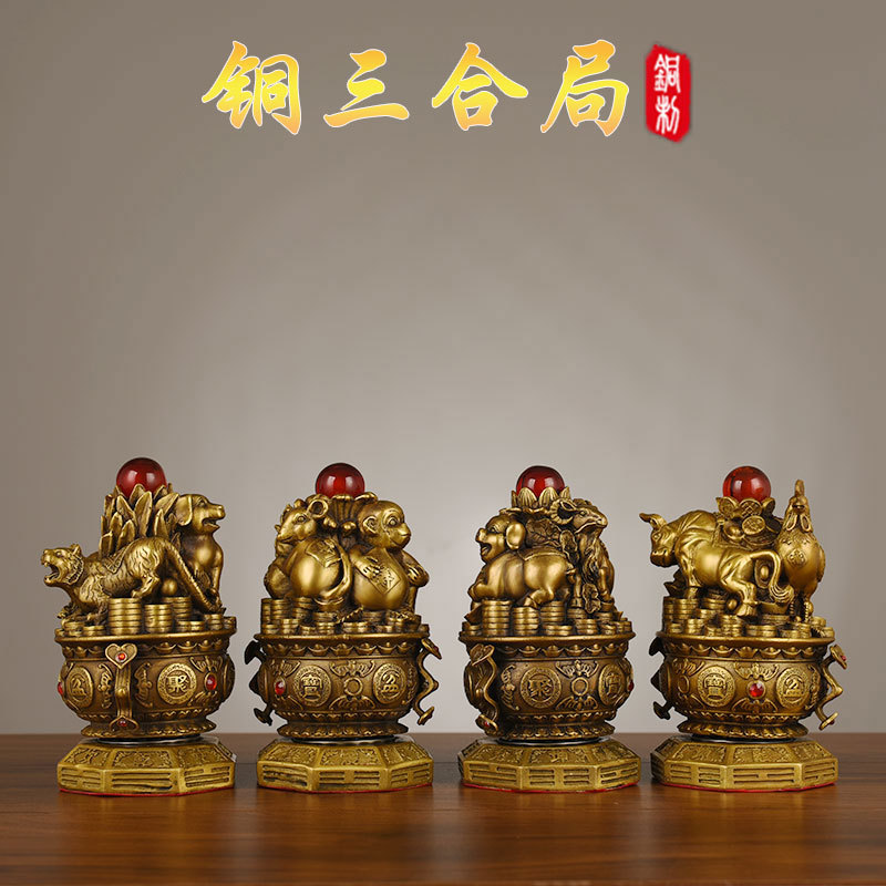 Bronze Zodiac Animal Figurines (including Rat, Ox, Tiger, Rabbit, Dragon, Snake, Horse, Sheep, Monkey, Rooster, Dog, and Pig)