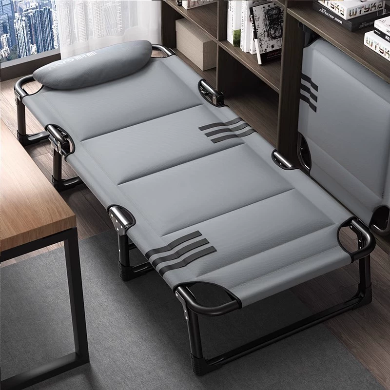 B & Офисные односпальные кровати Раскладные кресла для отдыха Домашние простые портативные походные кровати для взрослых сиесты