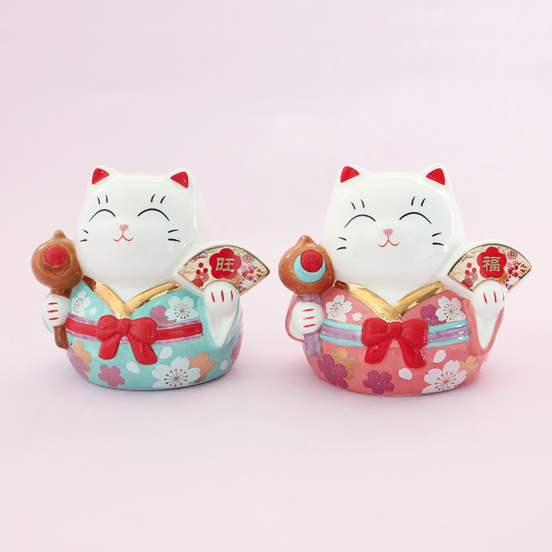Estilo japonés afortunado gato decoración lindo meow regalo de apertura inicio entrada Sala escritorio Decoración