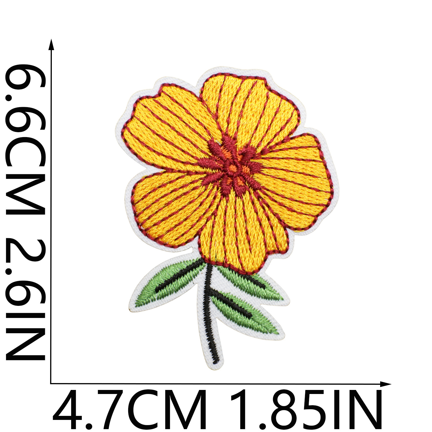 3g Weight Clothing Sticker Patches Classification 1 Piece, 1 Set Quantity Dacron thread Material Flower Pattern Casual, Elegant, Lady Style Embroidery Craft 1 Piece 1 Set Casual Elegant Lady Flower Dacron Thread Clothing Sticker Patches 8