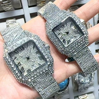 豪华情侣手表 嘻哈情侣手表 镶钻情侣手表 镶钻腕表 couple watch