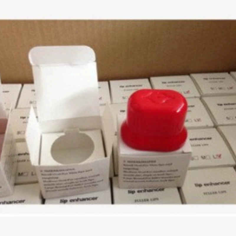Lip Bid Lip Plumper Tool, S/M/L Sizes, Compact Red Lip Enhancer with Multiple Packaging
