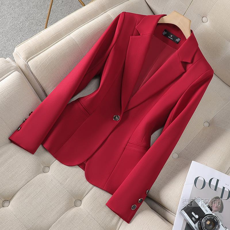 Cross-Border Blazer for Women 2025 Autumn and Winter New Style Petite Elegant Slim-Fit Professional Suit This Year's Trendy Top