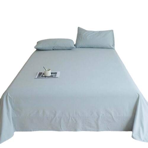 Unprinted washed cotton fitted sheet sheets manufacturer wholesale single product good quality plain cotton simple dust cover Simmons dustproof