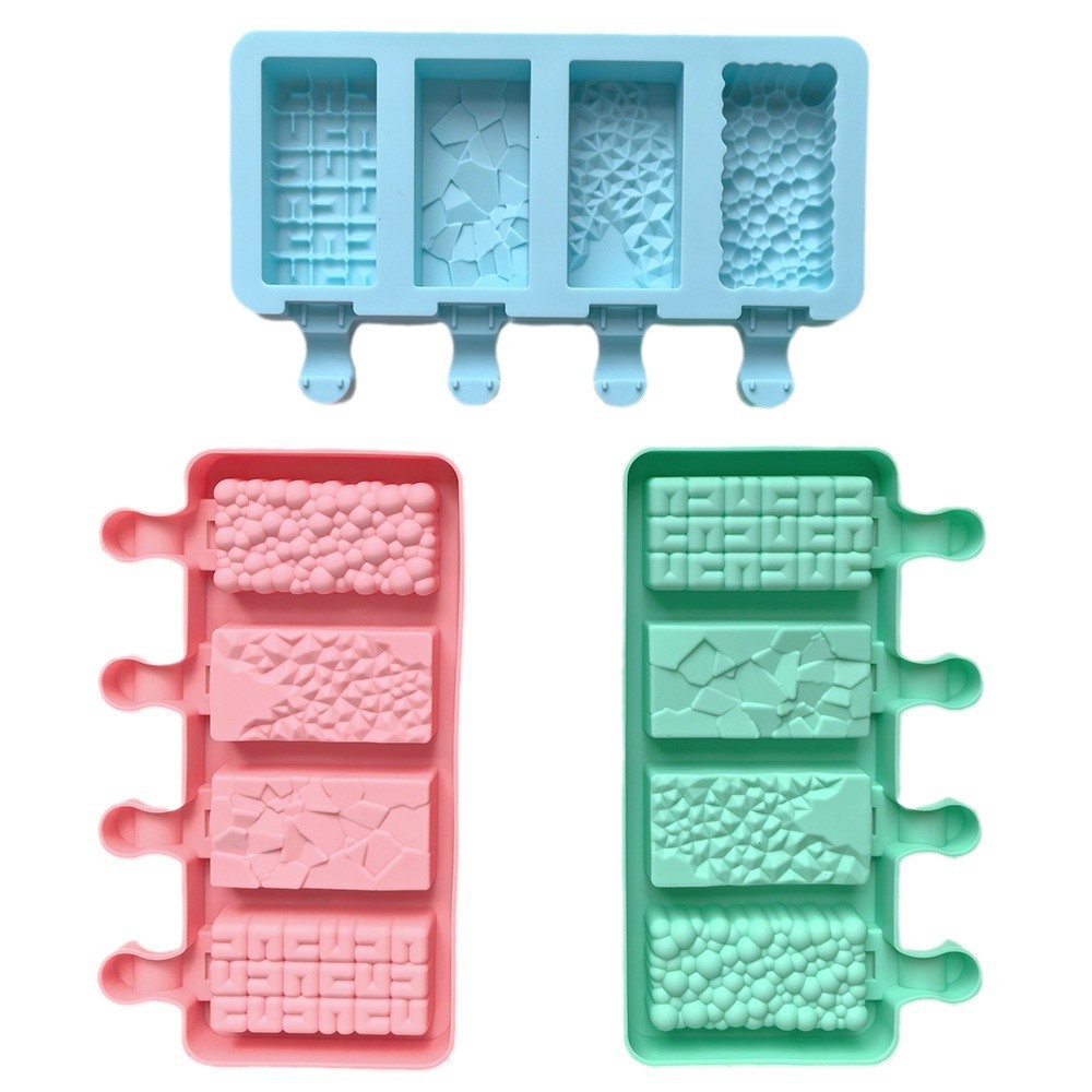 4 forma de burbuja helado 227 molde de silicona pastel helado pudín molde de postre jabón utensilios
